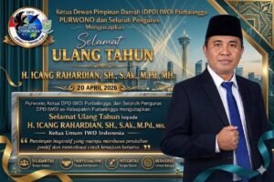 Ketum IWO Indonesia H. Icang Rahardian Berulang Tahun, DPD IWOI Purbalingga Sampaikan Doa dan Dukungan